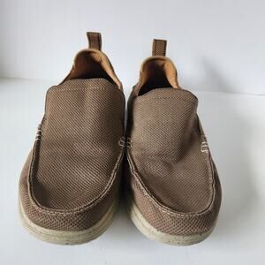 Skechers Proven Renco Slip On Shoes Mens SZ 11.5 Brown Classic Fit Air Cooled
